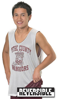 Wide Schulter Reversible Basketball Jersey