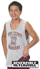 Wide Schulter Reversible Basketball Jersey images