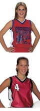 Womens and Girls Dazzle Sleeveless Soccer Jerseys images