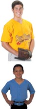 Adultos y Jóvenes Pro-Seis Estilo Button Baseball Apparel images