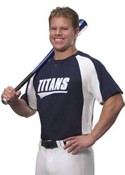 Knuckler dewasa 2-tombol rok Baseball Jersey images