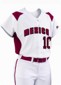 Ladies Home Run completa Button Jersey con inserciones de Russell atheltic small picture