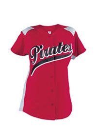 Ladies Full Button Jersey with Inserts