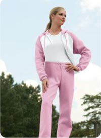 Felpa con cappuccio Ladies colore completo blocco Zip frontale