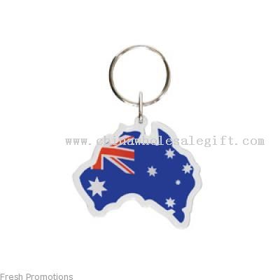 Map Of Australia Keyring