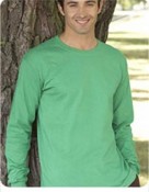 100% Heavyweight Ultra Cotton Long Sleeve Print Tshirt images