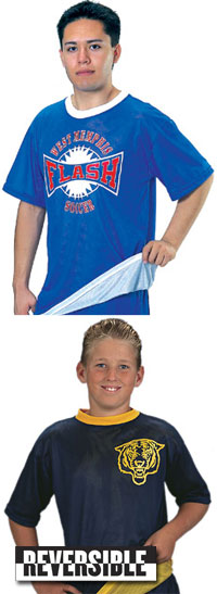 Reversible Crew Neck Mesh Jersey