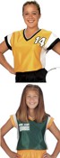 Womens and Girls Deluxe Cap Sleeve Dazzle Jersey images