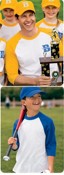 Youth and Adult Colorblock Raglan Jerseys images