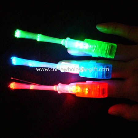LED Lightup piscando luz do dedo da fibra