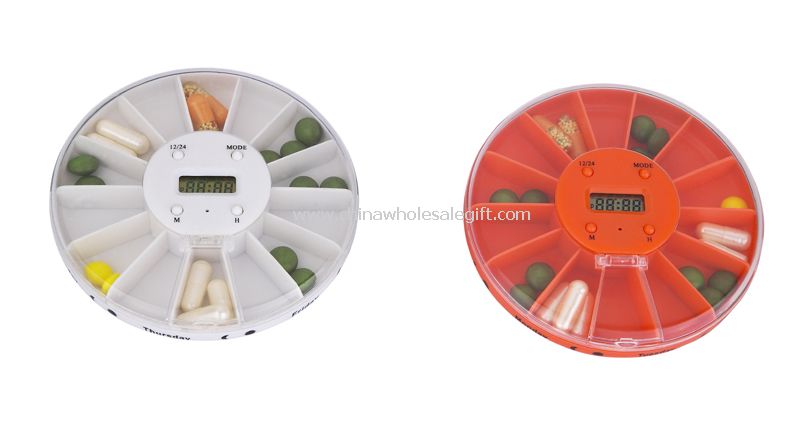 14-compartimenti Pill Box con tempo & allarme