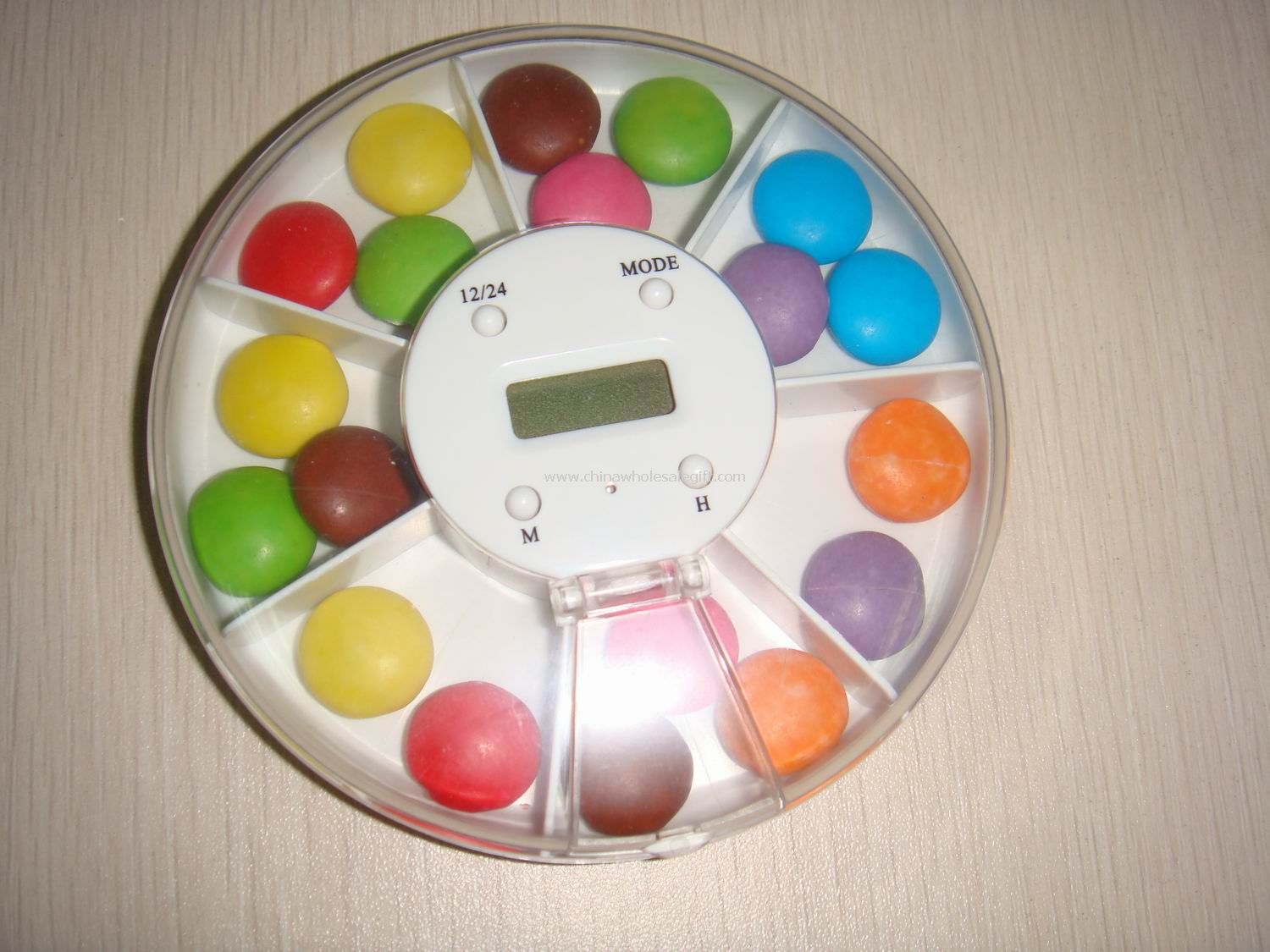 7-Compartments Pill Box with Time&Alarm