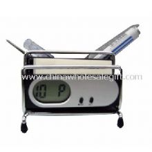 LCD Clock With Pen Holder images