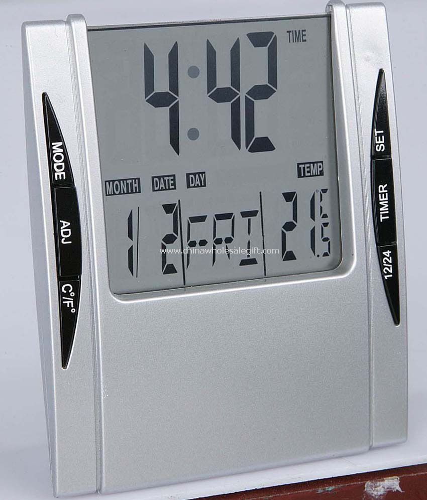 Reloj despertador LCD con el calendario