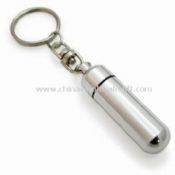 Hliníkový prášek případ prstencové a Keychain držitele images