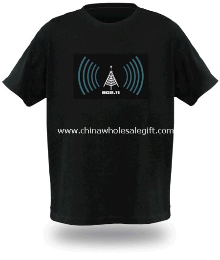 El intermitente sonido activa t-shirt