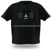 T-Shirt el yanıp sönen ses aktive images