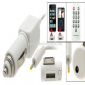 FM Transmitter with Car Charger Remote Control for iPhone 3G iPod Nano White small picture