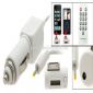 Trasmettitore FM con telecomando auto caricabatterie per iPhone 3G iPod Nano White small picture