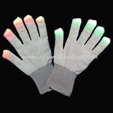 Yanıp sönen/LED eldiven özelleştirilmiş renkler kabul edilir