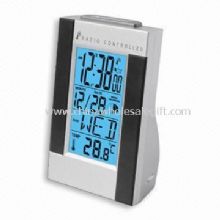 LCD Radio controlado reloj con función de Previsión del tiempo y calendario images