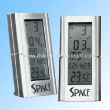 Horloge LCD avec thermomètre et alarme boîtier en plastique images