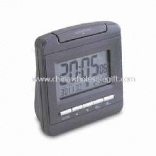 Radio-controlled LCD Travel Alarm Clock with 12/24 Hour Formats images