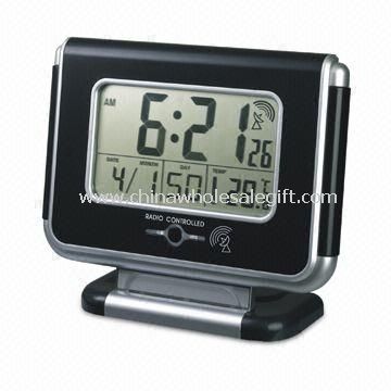 LCD Radio-controlled Clock with FM Radio and Wireless Doorbell