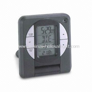 Radio-controlled LCD Travel Alarm Clock