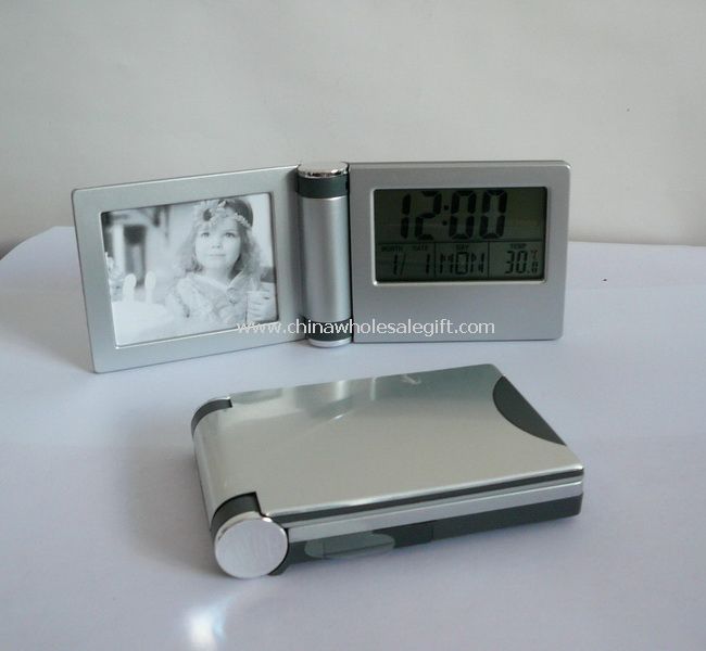Rotatable Time Clock With Photo Frame