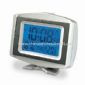 Clock Radio-controlled dengan termometer dan lampu latar LCD small picture