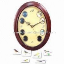 Oval Shape Photo Frame Wall Clock images