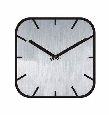 Jednoduché čtvercové ozdobné moderní nástěnné hodiny
