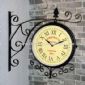 Multifunction Double-sided Waterproof Wall Clock for Garden Use small picture