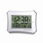 Radio-controlled LCD Wall Clock with Multiple Language Options small picture