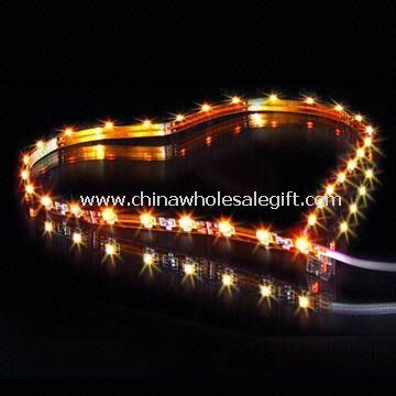 Warna kuning fleksibel 335 SMD lampu LED Strip dengan tegangan 12V