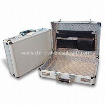 Aluminum Attache Case with Upper LID PVC Document Pocket