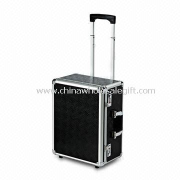 Durable Aluminum Case for Documents with Trolley