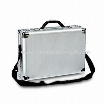 Caja de aluminio durable adecuada para documentos y ordenador portátil