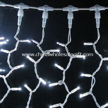 Extendable LED Christmas/Curtain Light with Rubber Cable and Working Voltage of 100 to 120V