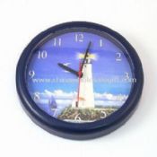 Horloge murale rond de 10 pouces avec boîtier en plastique et Len images