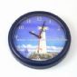 10-inch Round Wall Clock with Plastic Case and Len small picture
