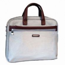 36cm Nylon/Leather Briefcase with Sturdy Waterproof and Anti-wear Features images
