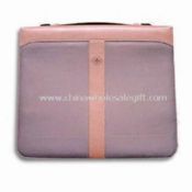 Leather Briefcase with Three Rings Metal Binder and Handle images