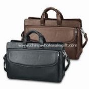 Soft Leather Briefcase Made of Waterproof Nylon images