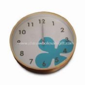 Kayu Wall Clock disesuaikan warna dan bentuk untuk tangan yang selamat datang images