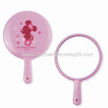One Side Makeup Mirror with Handle and Plastic Case