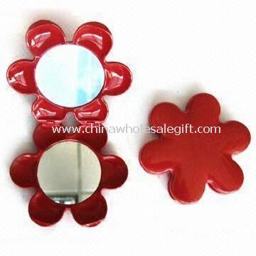 Plastic Cosmetic Makeup Mirrors Available in Flower Shape