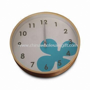 Wooden Wall Clock Customized Colors and Shapes for the Hands are Welcome