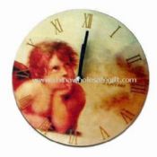 Promotional Wall Clock with Angel Design Made of Wood images